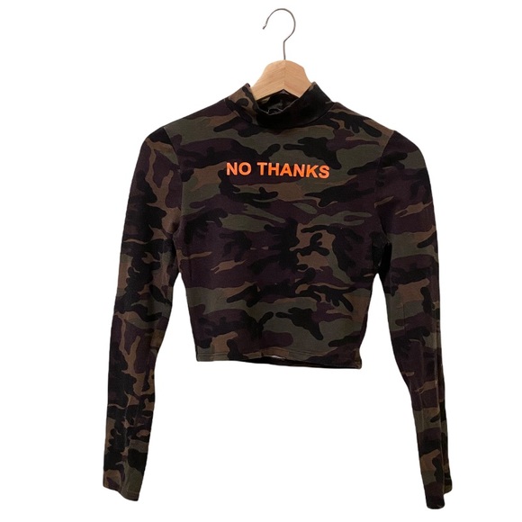 [Fashion Nova] Camo Long Sleeve Top - Picture 3 of 5